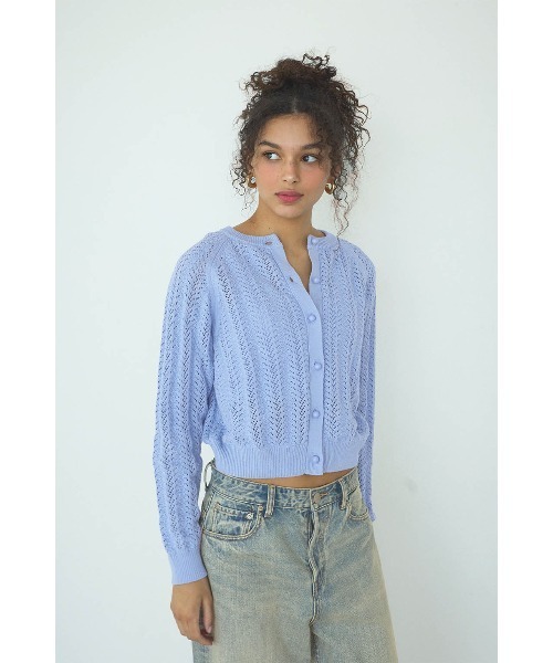 ALEXIASTAM ニット カーディガン ALEXIA STAM（アリシアスタン） ニット セーター Zip Up Knit Cardigan