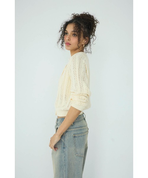 ALEXIA STAM（アリシアスタン） カーディガン Open Work Knit Cardigan