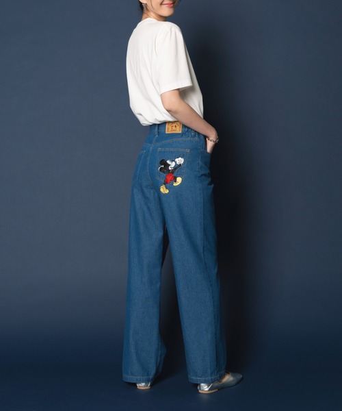  ディズニー　ミッキー　デニム　パンツ　Disney Disney（ディズニー） ジーンズ デニム デニムパンツ 「Disney