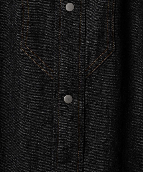 「soerte」 長袖シャツ 1 インディゴブルー メンズの画像