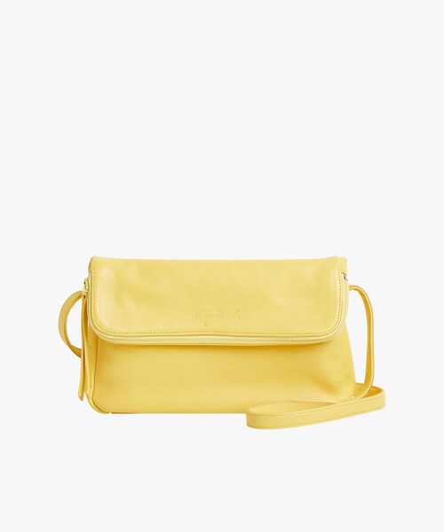 【新品タグ付き！】agnes b.ショルダーバッグ！ agnes b.（アニエスベー） ショルダーバッグ バッグ レザー スモール
