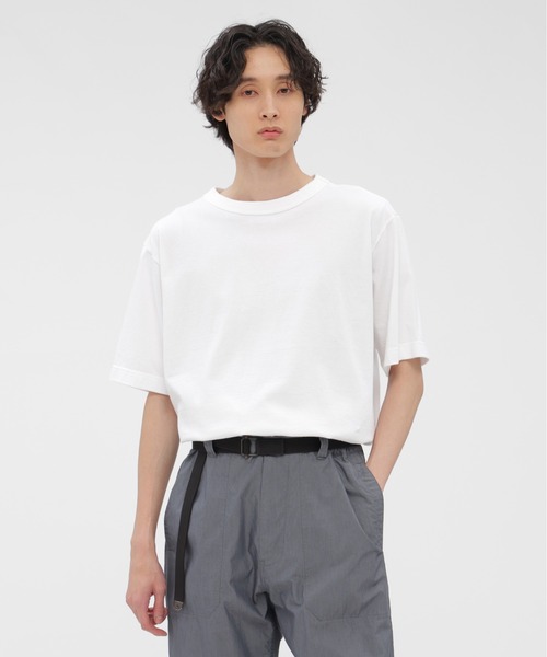 MHL.（エムエイチエル） tシャツ RAW SLUB COTTON JERSEY メンズ