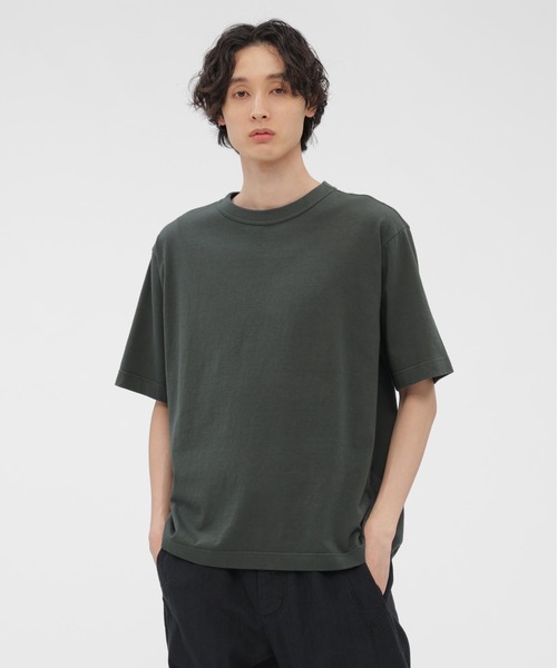 MHL.（エムエイチエル） tシャツ RAW SLUB COTTON JERSEY メンズ