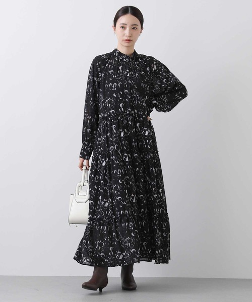 「Gready Brilliant」 「lusteek」長袖ワンピース 38 ブラック レディースの画像