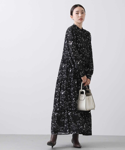 「Gready Brilliant」 「lusteek」長袖ワンピース 38 ブラック レディースの画像