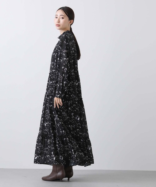「Gready Brilliant」 「lusteek」長袖ワンピース 38 ブラック レディースの画像