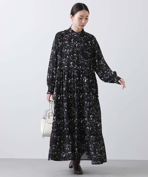 「Gready Brilliant」 「lusteek」長袖ワンピース 38 ブラック レディースの画像