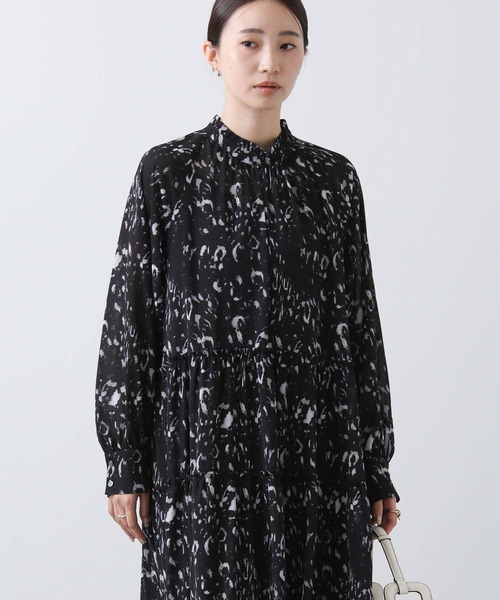 「Gready Brilliant」 「lusteek」長袖ワンピース 38 ブラック レディースの画像