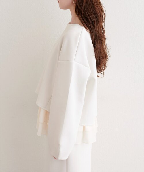 「natural couture」 長袖カットソー FREE グレイッシュベージュ レディース_画像7