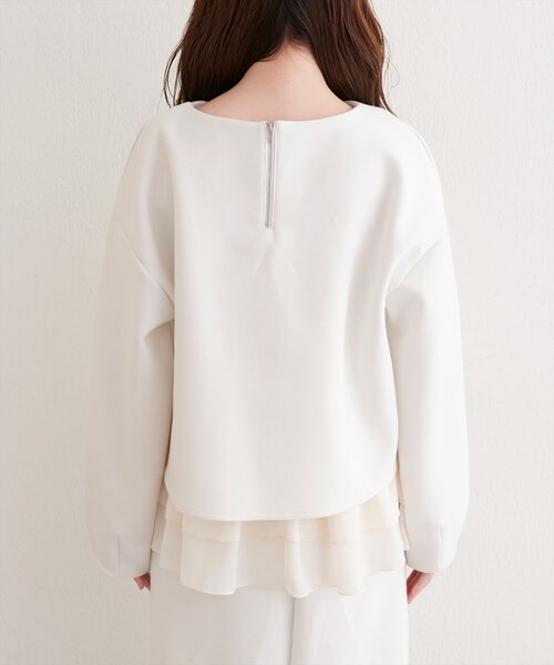 「natural couture」 長袖カットソー FREE グレイッシュベージュ レディース_画像8