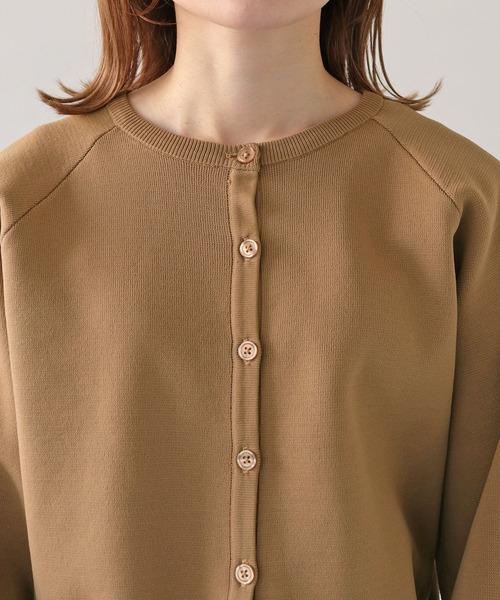 「HER CLOSET」 「SHE MO SHELLY」ニットカーディガン M オフホワイト レディース_画像6