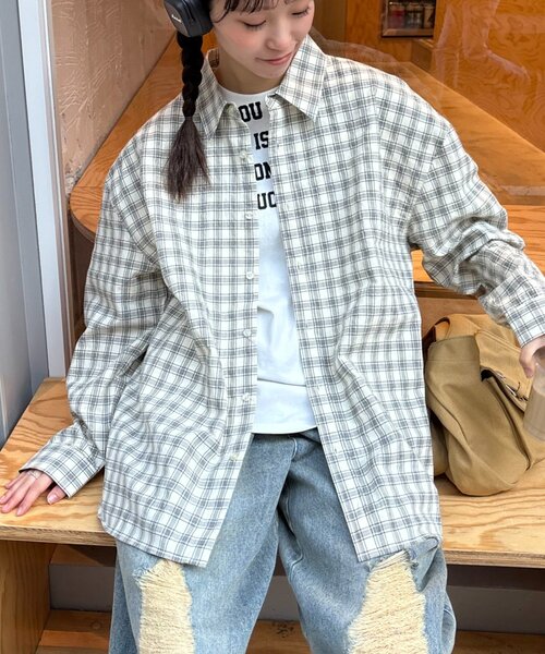 「CIAOPANIC TYPY」 長袖シャツ LARGE アイボリー メンズ_画像8