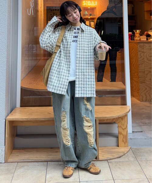 「CIAOPANIC TYPY」 長袖シャツ LARGE アイボリー メンズ_画像9