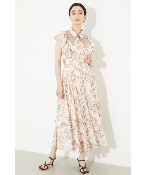 「rienda」 ノースリーブワンピース MEDIUM ベージュ レディース_画像6