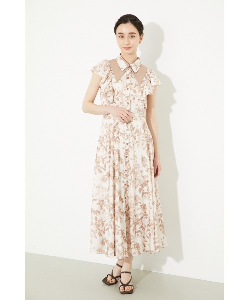 「rienda」 ノースリーブワンピース MEDIUM ベージュ レディース_画像7