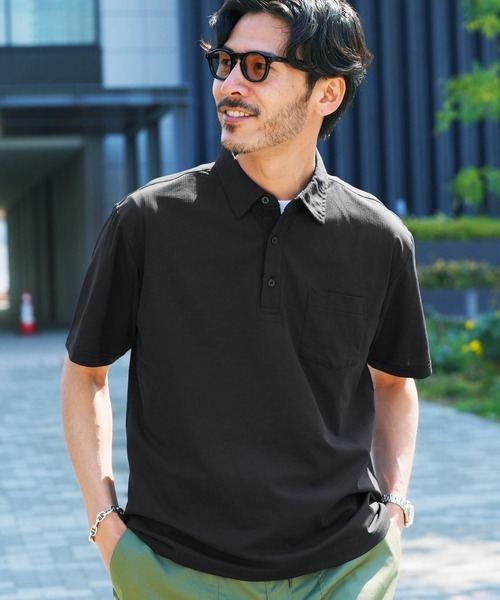 メッシュポロシャツ ベージュ ネイビー 新品 BEAMS HEART（ビームス ハート） ポロシャツ 「ユニセックス」メッシュ