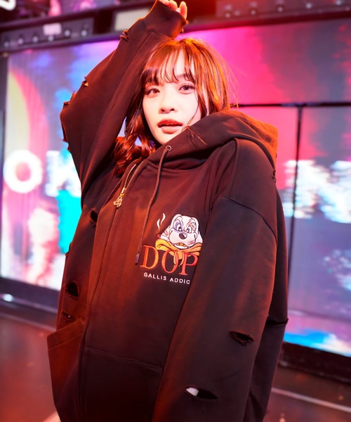 GALFY（ガルフィー） ジップアップパーカー L ブラック メンズ