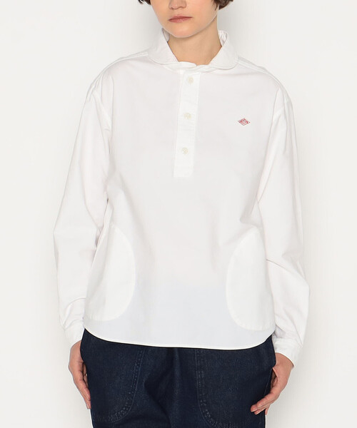Danton（ダントン） 長袖シャツ 38 ホワイト レディース : ZOZOTOWN 