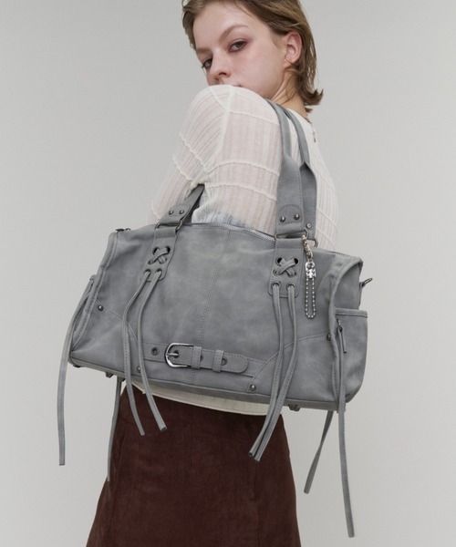 Rohwel ボストンバッグ Belted Lace-Up Boston Bag / ベルテッドレース 