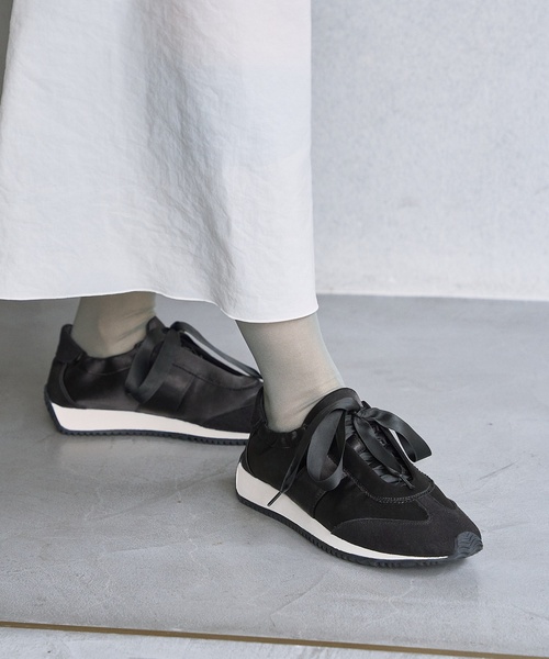 「LE TALON」 ローカットスニーカー 24cm シルバー レディース_画像9