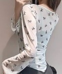 水着 2点セット 裾フリルワンピース水着&リボ...の詳細画像5