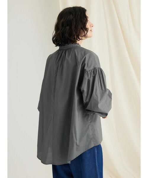 「CRAFT STANDARD BOUTIQUE」 「refined works」7分袖ブラウス FREE カーキ レディース_画像8