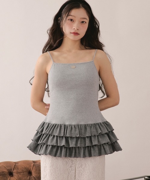 キャミソール many frill camisole / メニーフリルキャミソールの画像