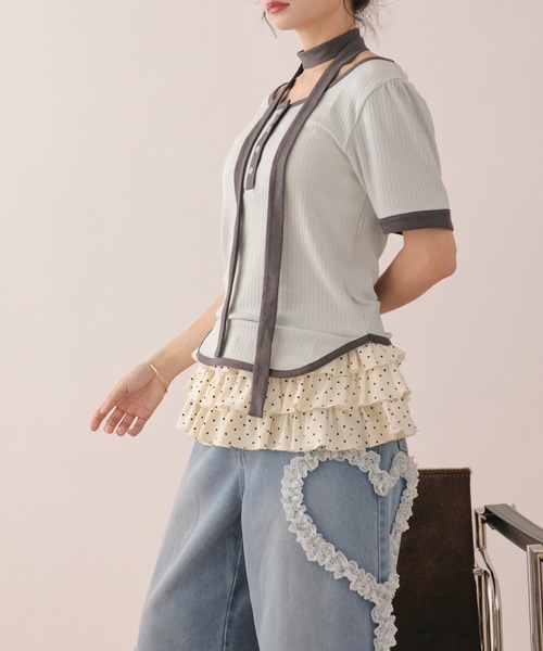 キャミソール many frill camisole / メニーフリルキャミソールの画像