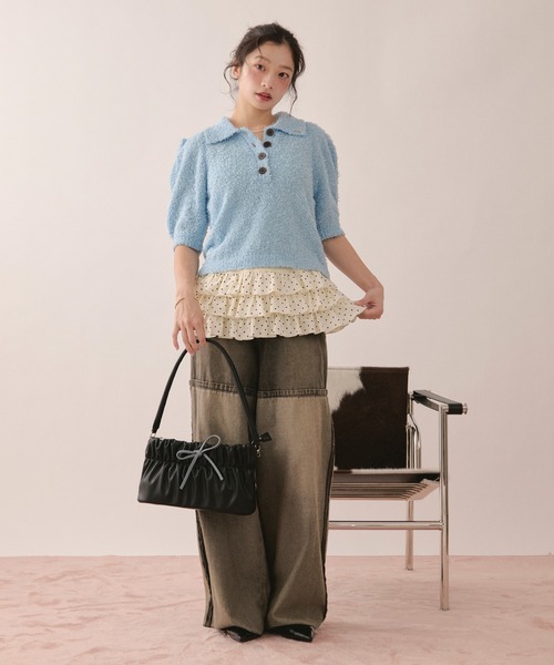 キャミソール many frill camisole / メニーフリルキャミソールの画像