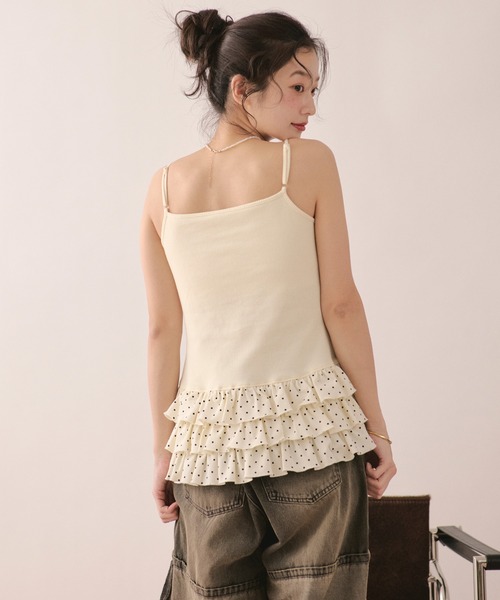 キャミソール many frill camisole / メニーフリルキャミソールの画像