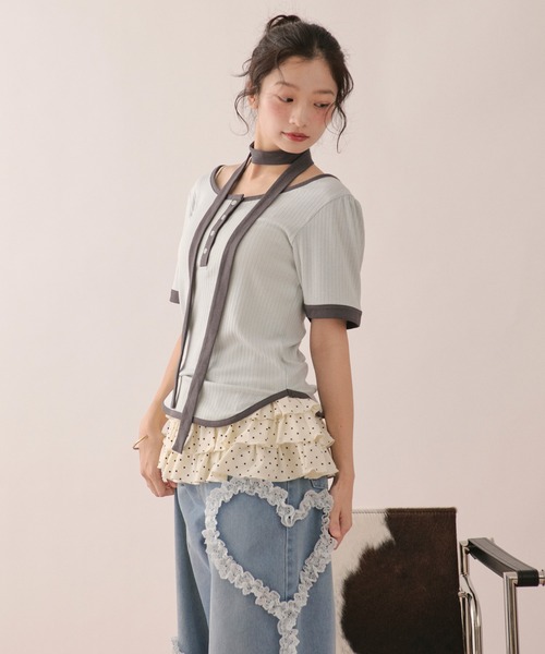キャミソール many frill camisole / メニーフリルキャミソールの画像
