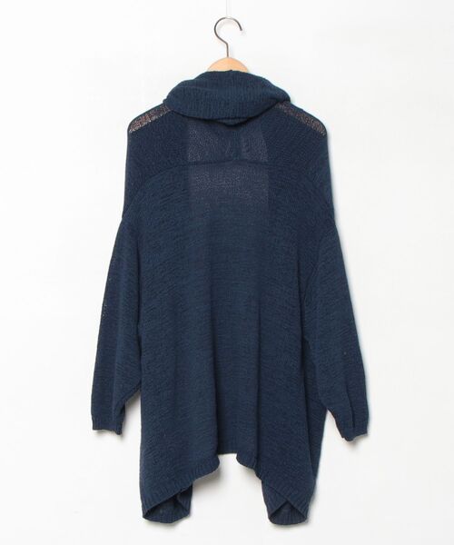 「MADEMOISELLE ROPE'」 ニットカーディガン MEDIUM ネイビー レディース_画像2
