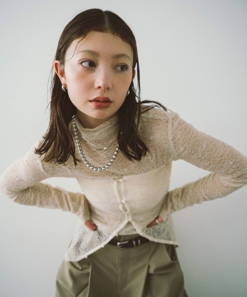 「HANNE」 ベアトップ FREE ベージュ レディース_画像5