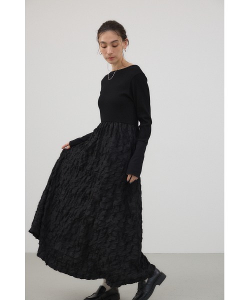 「crie conforto」 ドッキングワンピース SMALL ブラック レディース_画像2