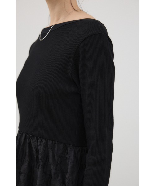 「crie conforto」 ドッキングワンピース SMALL ブラック レディース_画像9