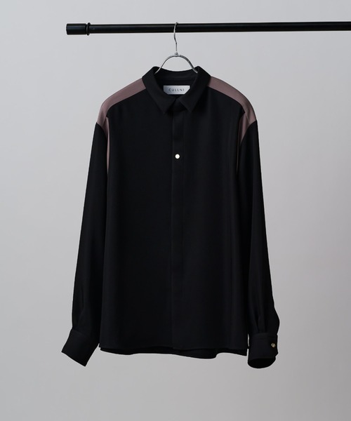 CULLNI クルニ 長袖シャツ 切替デザイン CULLNI（クルニ） シャツ 「CULLNI exclusive for Lui's」パターン切替