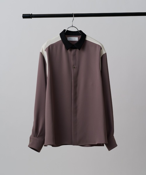 CULLNI クルニ 長袖シャツ 切替デザイン CULLNI（クルニ） シャツ 「CULLNI exclusive for Lui's」パターン切替