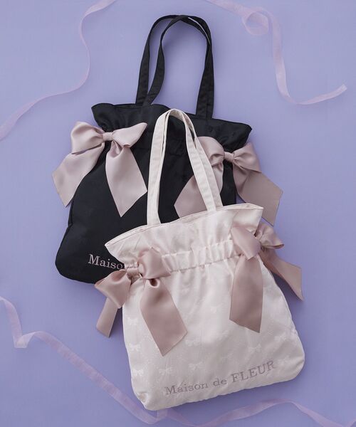 「Maison de FLEUR」 トートバッグ FREE ブラック レディース_画像2