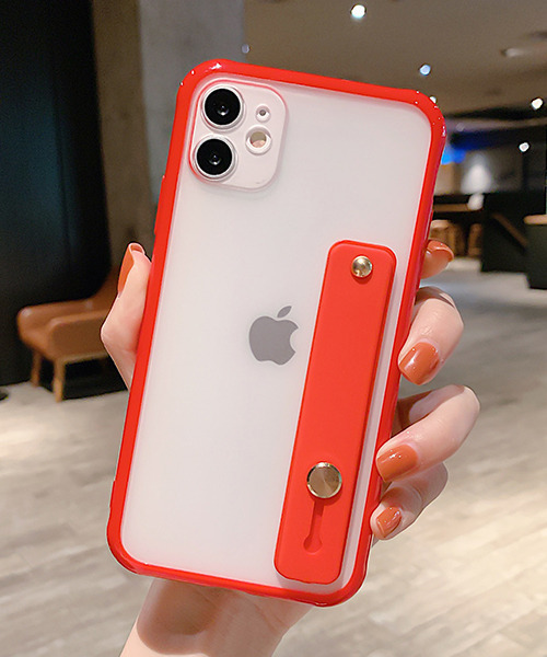 モバイルケース C U L バンパー風 フレーム クリア 半透明 リングベルト Iphoneカバー アイフォンケース Ipc523 Zozotown Paypayモール店 通販 Paypayモール