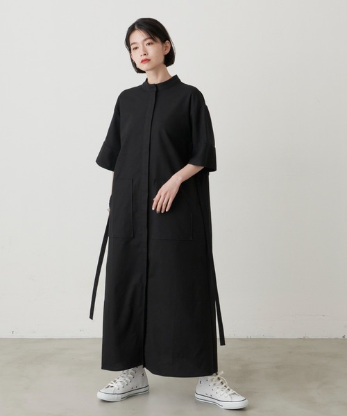 manana suerte STRIPE シャツワンピース manana suerte（マニャーナスエルテ）の「DOT/STRIPE シャツ
