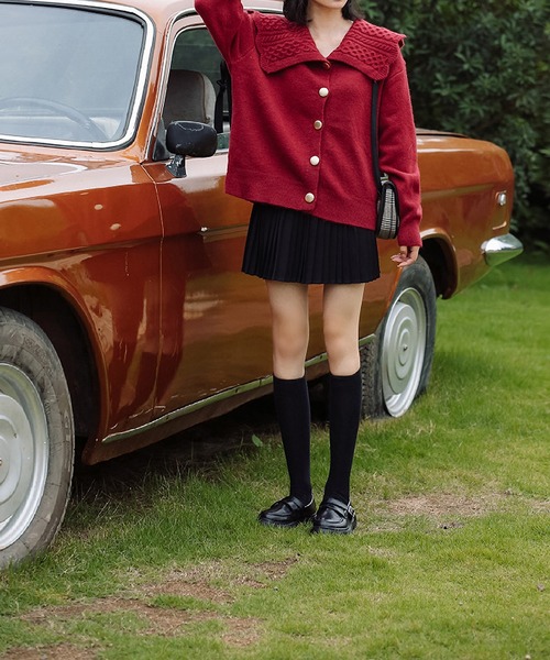 ルネ♡ビックカラー　カーディガン カーディガン ビックカラーカーディガン レディース : ZOZOTOWN Yahoo