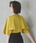 ブラウス シャツ 半袖 洗える ストレッチ |...の詳細画像1