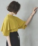 ブラウス シャツ 半袖 洗える ストレッチ |...の詳細画像2