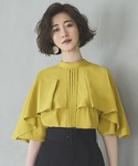ブラウス シャツ 半袖 洗える ストレッチ |...の詳細画像3