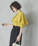 ブラウス シャツ 半袖 洗える ストレッチ |...の詳細画像4
