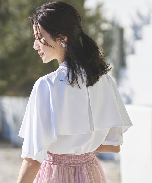 RUIRUE BOUTIQUE（ルイルエブティック） ブラウス シャツ 半袖 洗える
