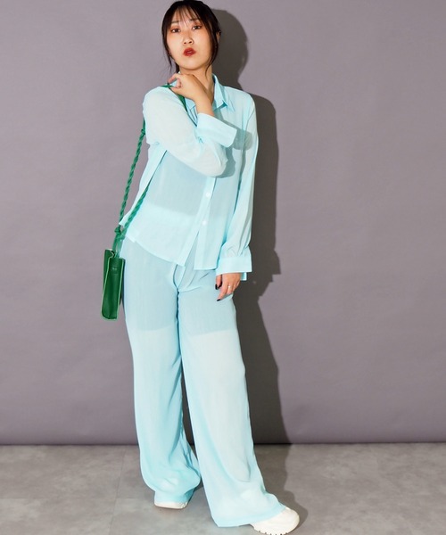 セットアップ リラックスシアーセットアップ レディース メンズ