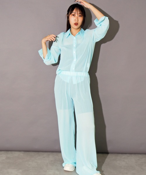 セットアップ リラックスシアーセットアップ レディース メンズ