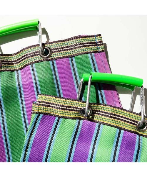 PUEBCO トートバッグ RECYCLED PLASTIC STRIPE BAG Rectangle