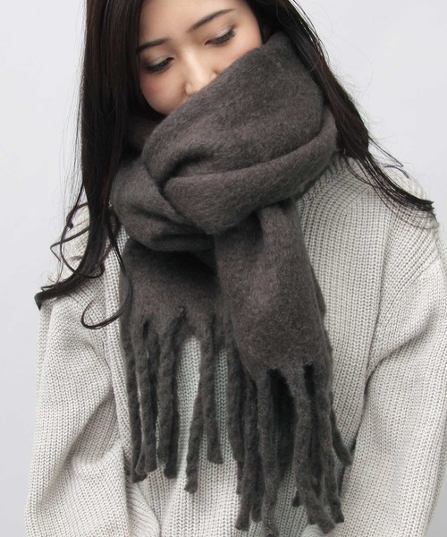 A.M.S. マフラー 大判 ブークレーストール / ブークレ / マフラー